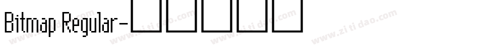 Bitmap Regular字体转换